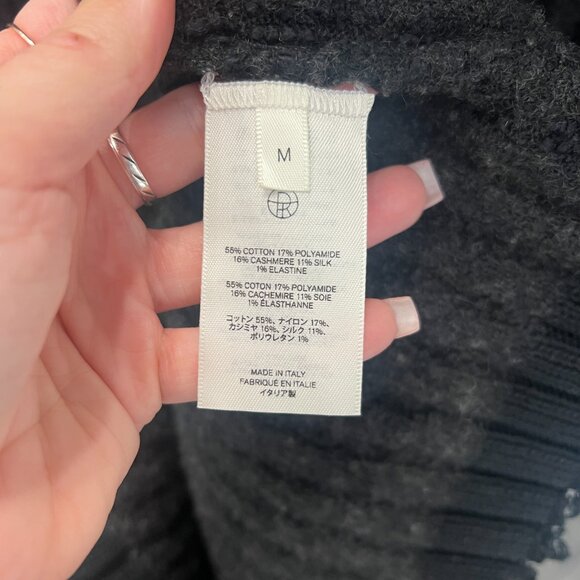 $1990 The Row Black Charcoal Knit Ribbed Tank Top size Medium - Picture 10 of 10